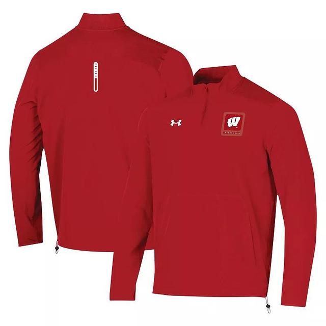 Mens Under Armour Wisconsin Badgers 2023 MotivateHalf-Zip Top Product Image