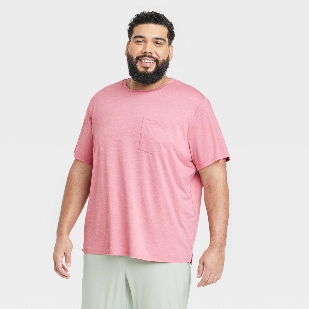 Mens Big Ventilated Pocket T-Shirt - All In Motion Rose 3XL Product Image