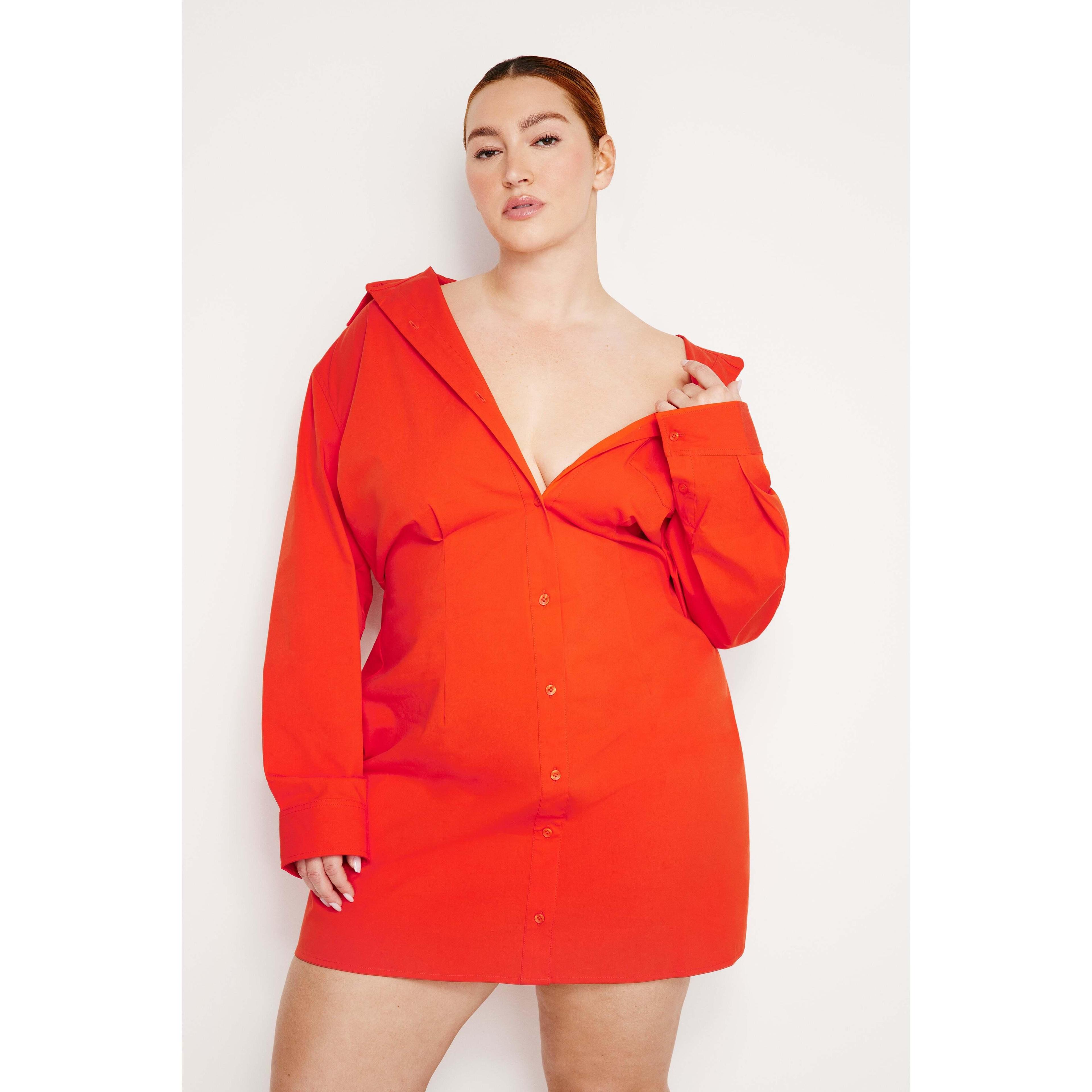 Womens Poplin Shirt Dress | Roma, Size XL | Good American by Khlo Kardashian Product Image