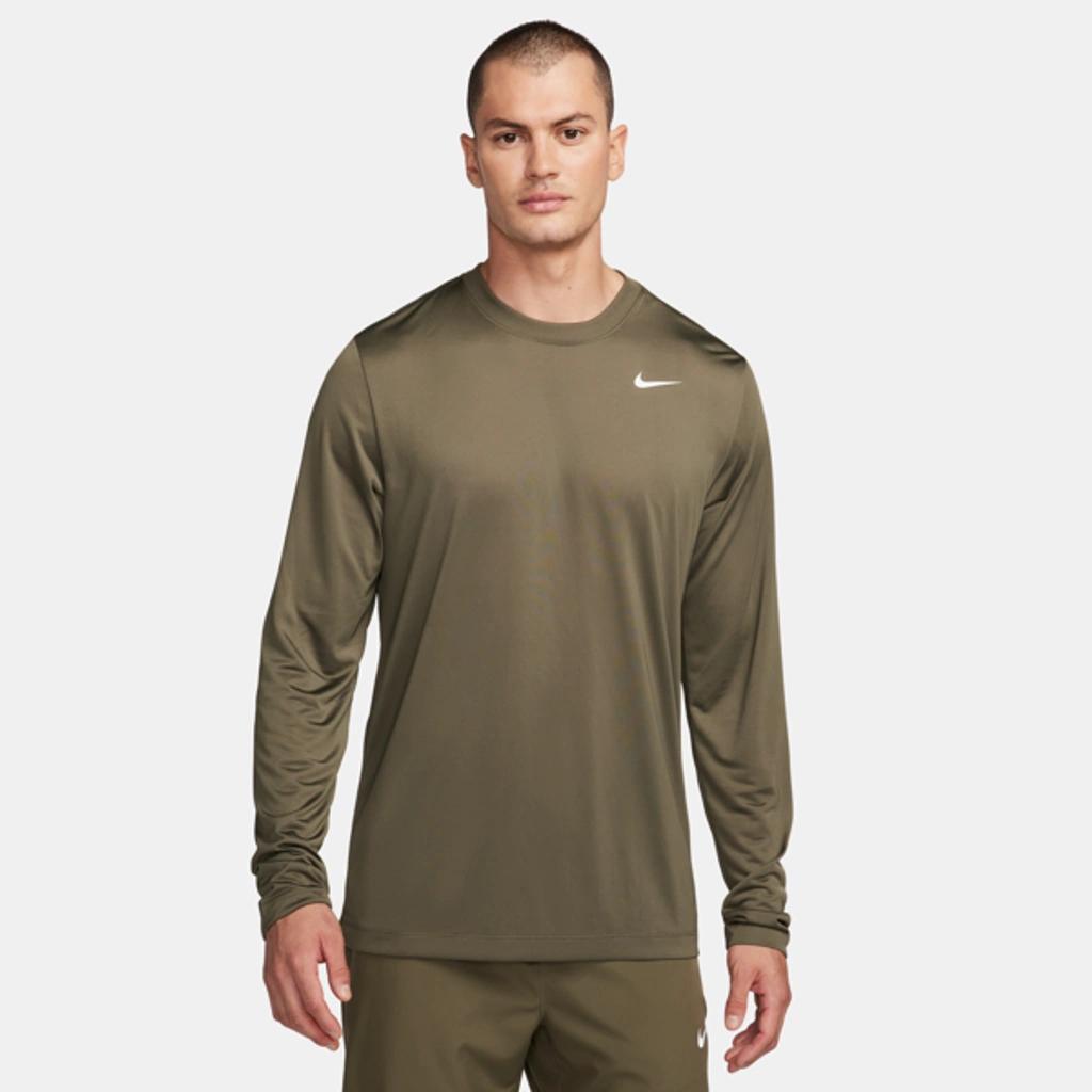 NIKE Men's Dri-fit Legend Long-sleeve Fitness Top In Green Product Image