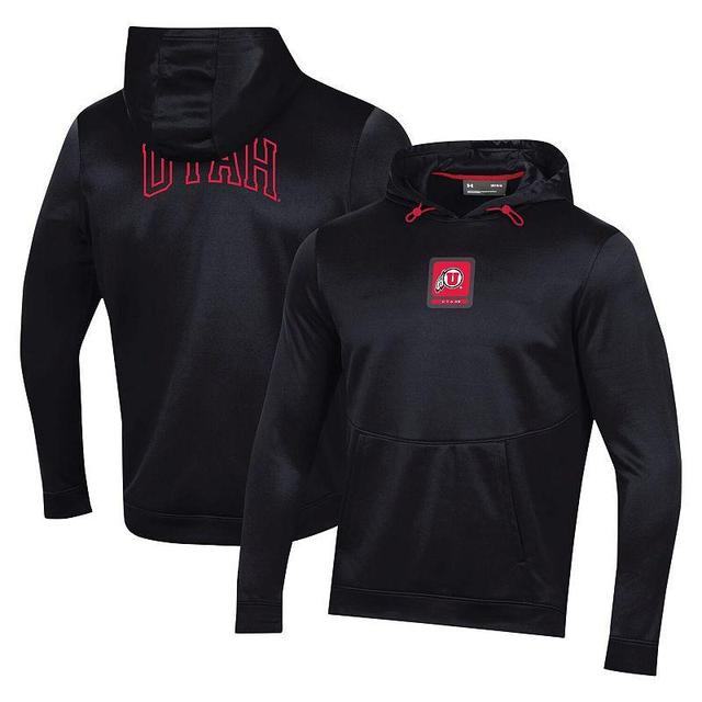 Mens Under Armour Black Utah Utes 2023 Sideline Steiner Pullover Hoodie Product Image