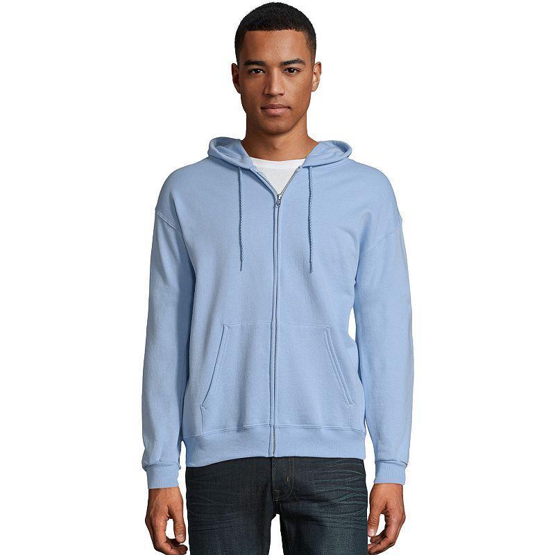 Mens Hanes EcoSmart Fleece Full-Zip Hooded Jacket Product Image