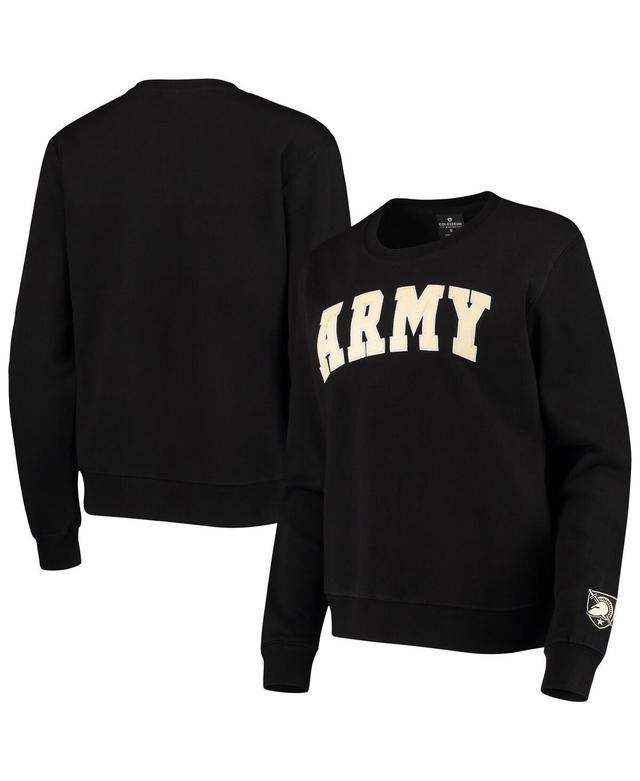 Womens Colosseum Black Army Black Knights Campanile Pullover Sweatshirt Product Image