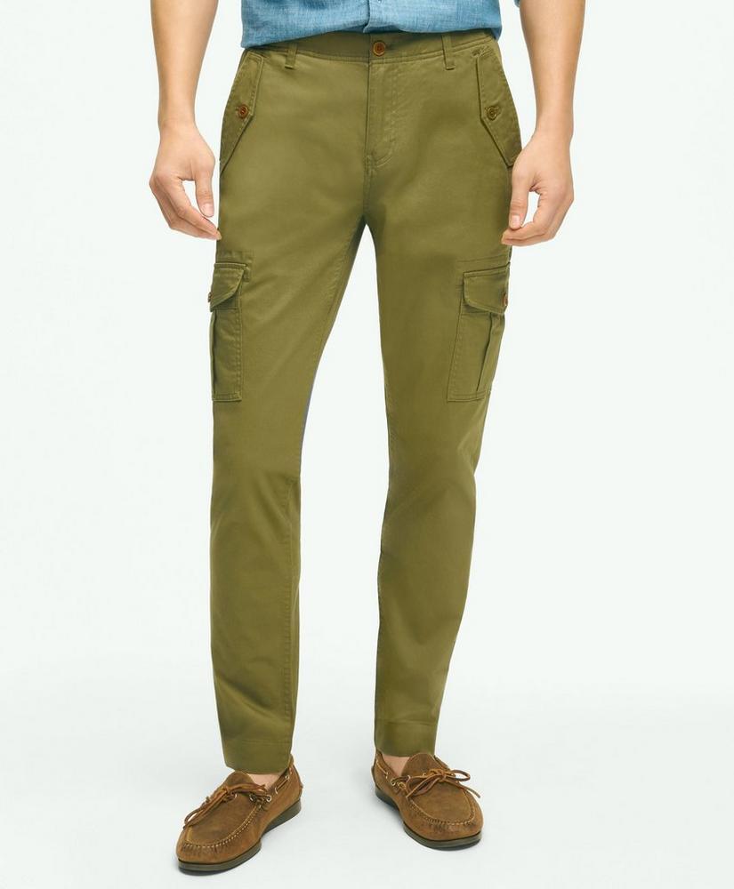 Washed Cotton Stretch Cargo Pants product image