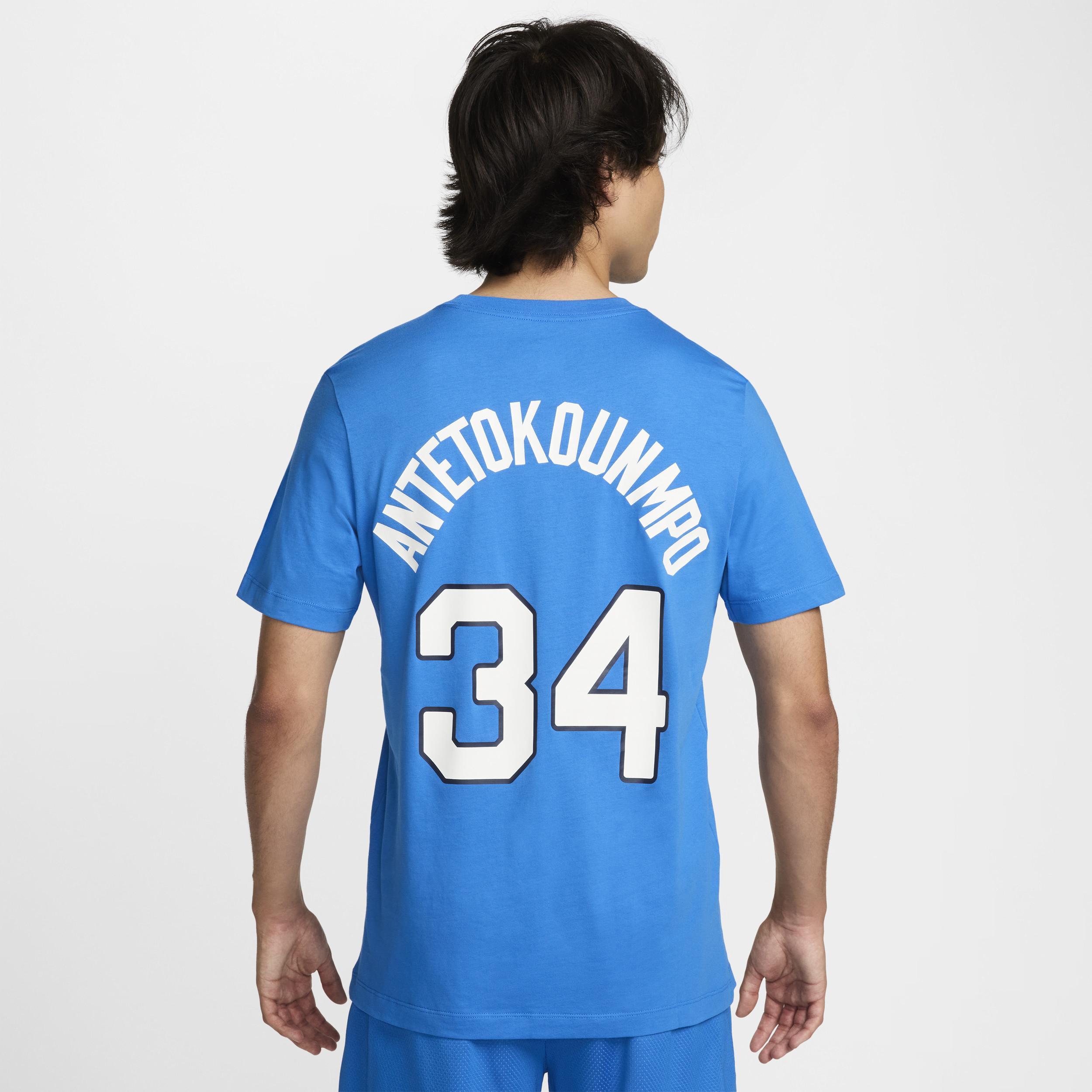 Giannis Antetokounmpo Greece Nike Men's Basketball T-Shirt Product Image