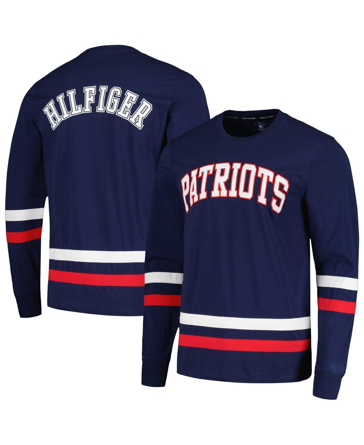 Mens Tommy Hilfiger Navy/Red New England Patriots Nolan Long Sleeve T-Shirt Product Image