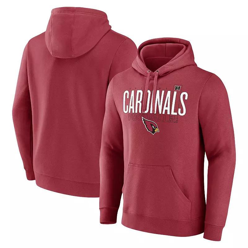 Mens Fanatics Cardinal Arizona Cardinals Pylon Outline Pullover Hoodie Product Image