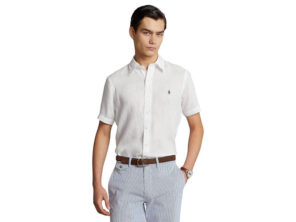 Polo Ralph Lauren Mens Short-Sleeve Linen Button-Up Product Image