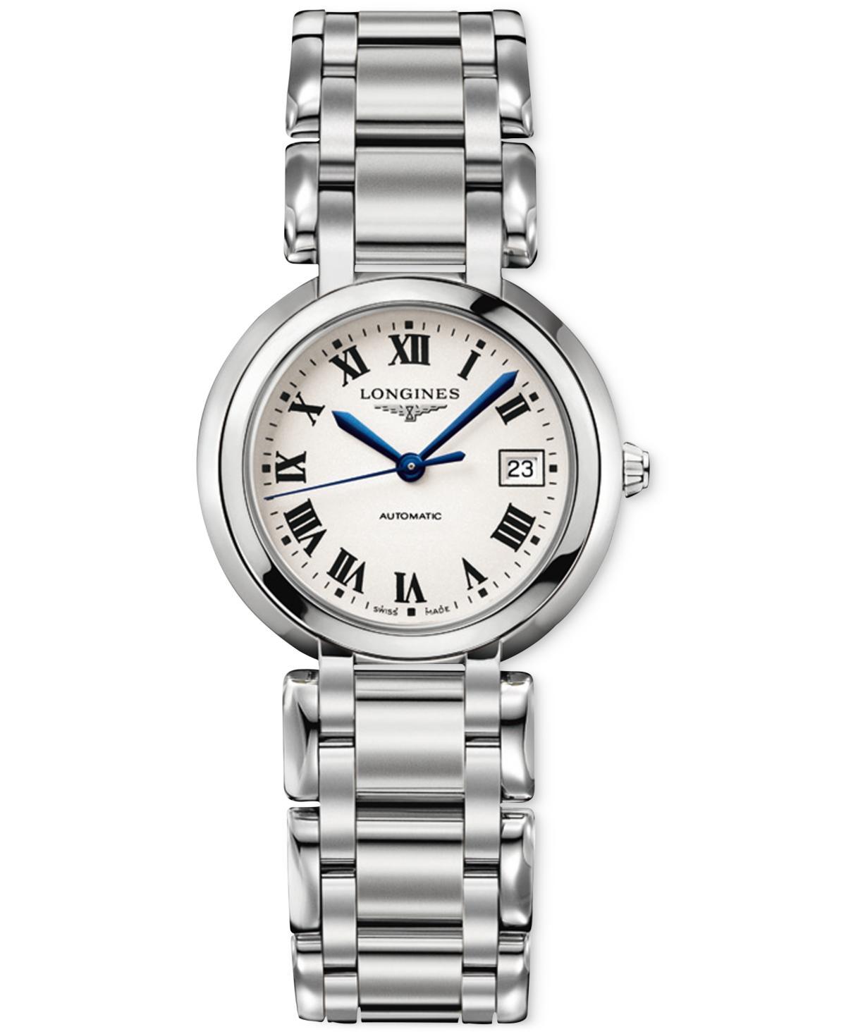 Longines Womens Swiss Automatic PrimaLuna Stainless Steel Bracelet Watch 30mm Product Image