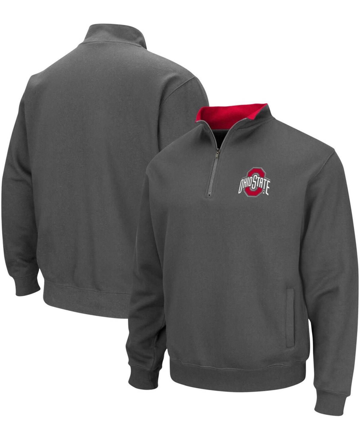 Mens Colosseum Charcoal Ohio State Buckeyes Tortugas Team Logo Quarter-Zip Jacket Product Image