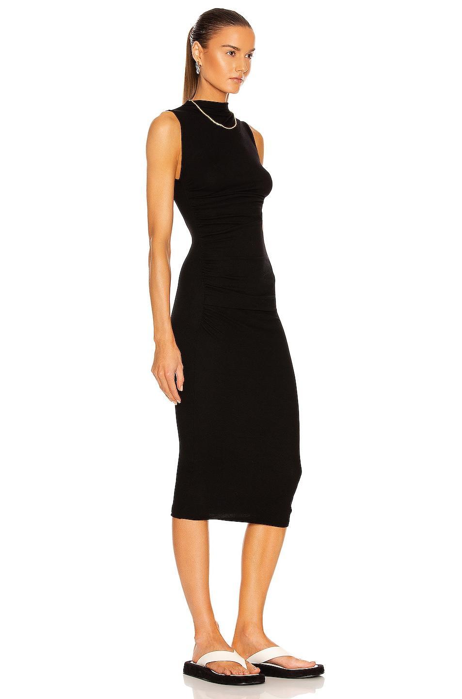 Enza Costa Silk Knit Sleeveless Twist Midi Dress Size M, S, XL, XS. Product Image