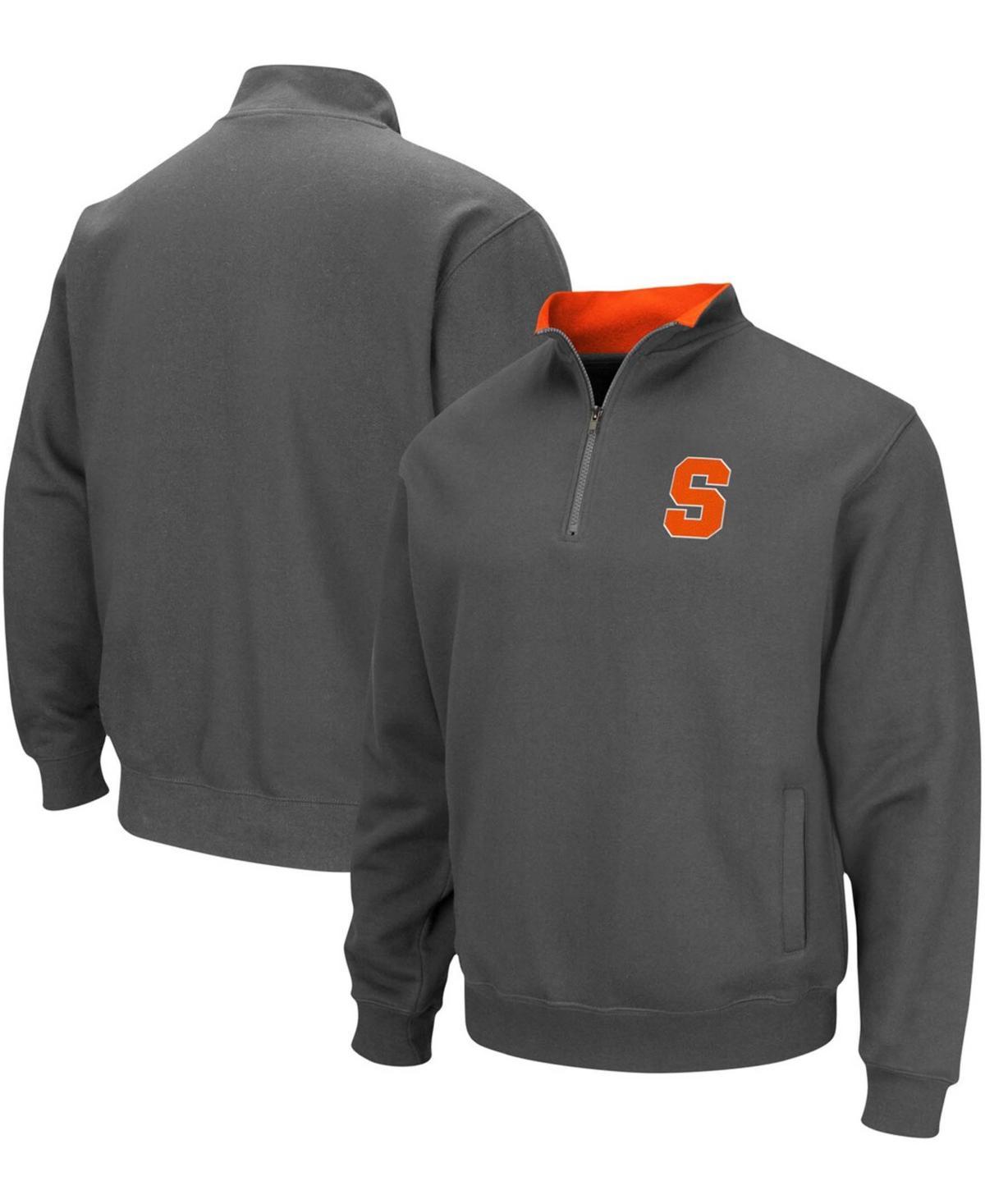 Mens Colosseum Black Harvard Crimson Tortugas Team Logo Quarter-Zip Jacket Product Image