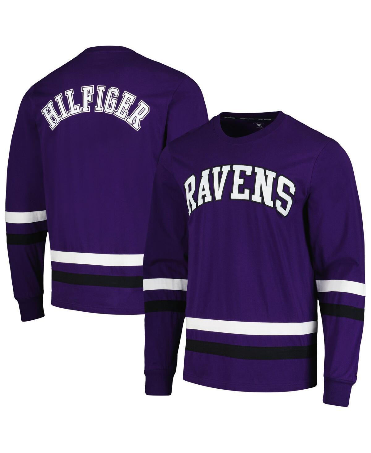 Mens Tommy Hilfiger Purple/Black Baltimore Ravens Nolan Long Sleeve T-Shirt Product Image