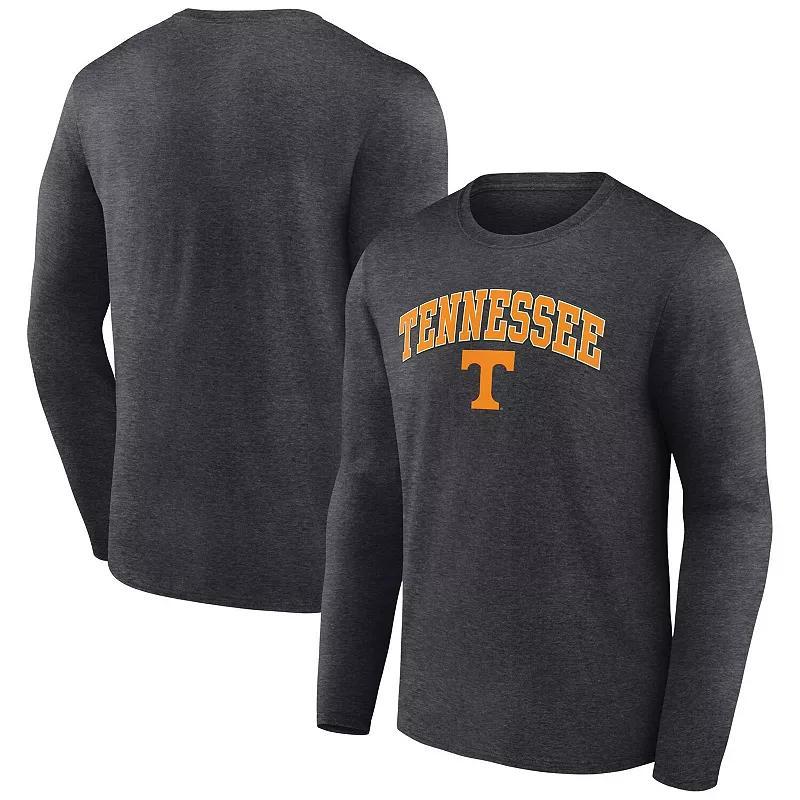 Mens Fanatics Branded Heather Charcoal Tennessee Volunteers Campus Long Sleeve T-Shirt Product Image