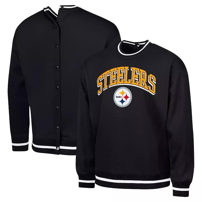 Mens G-III Sports by Carl Banks Pittsburgh Steelers Adaptive Blocker Fleece Pullover Sweatshirt product image