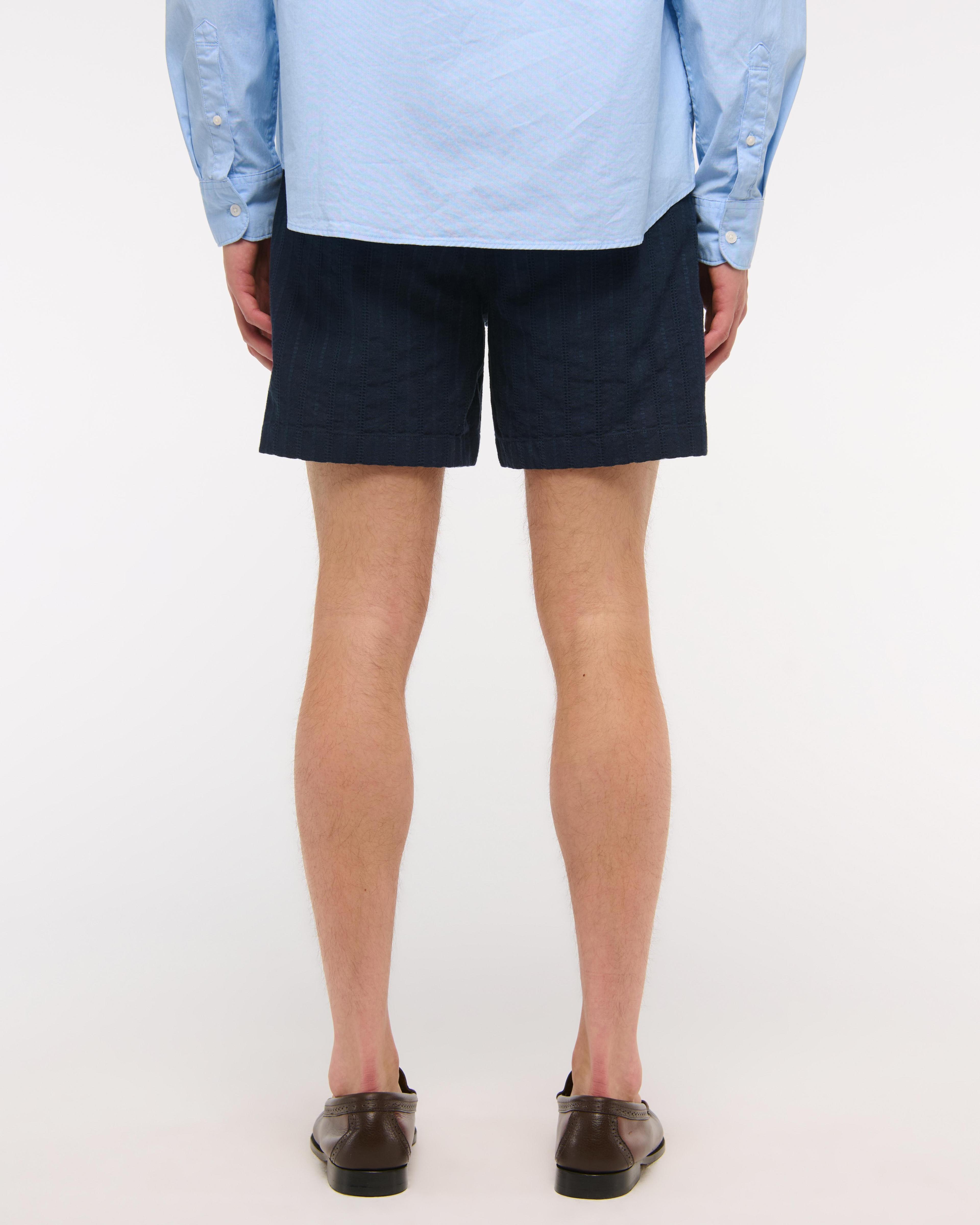 Linen-Blend Pull-On Short Product Image