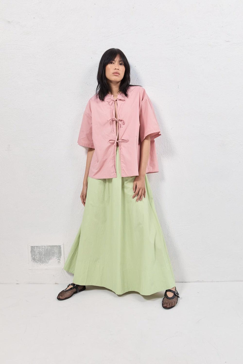 Naomi Smock Top Rose Product Image