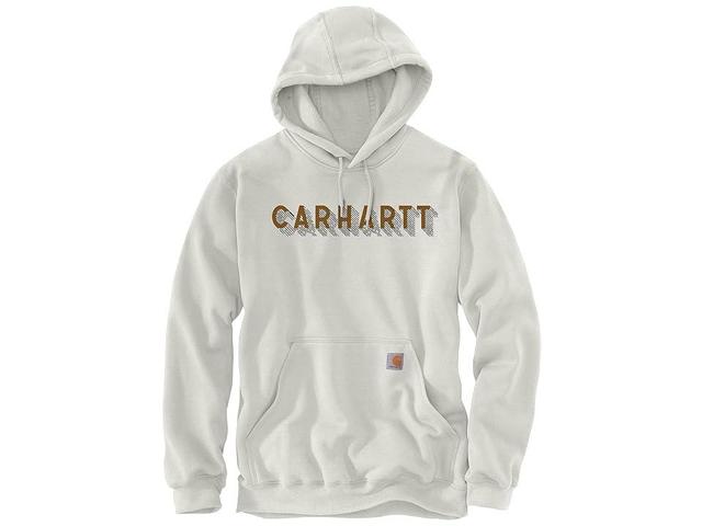 Carhartt Rain Defender Loose Fit Midweight Logo Graphic Sweatshirt (Malt) Men's Clothing Product Image