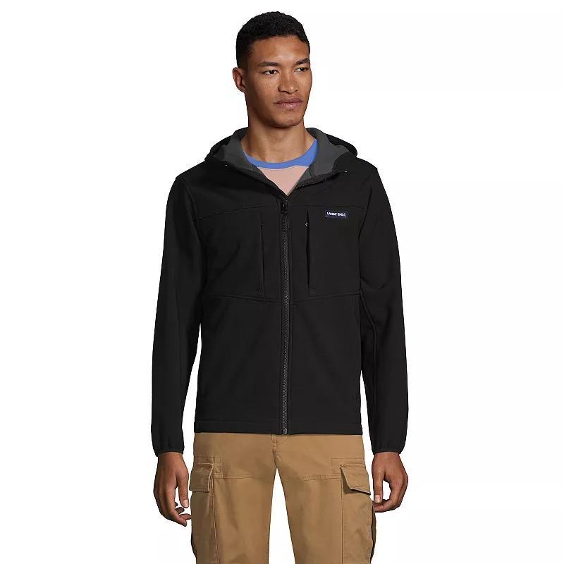 Mens Lands End Softshell Hooded Jacket Product Image