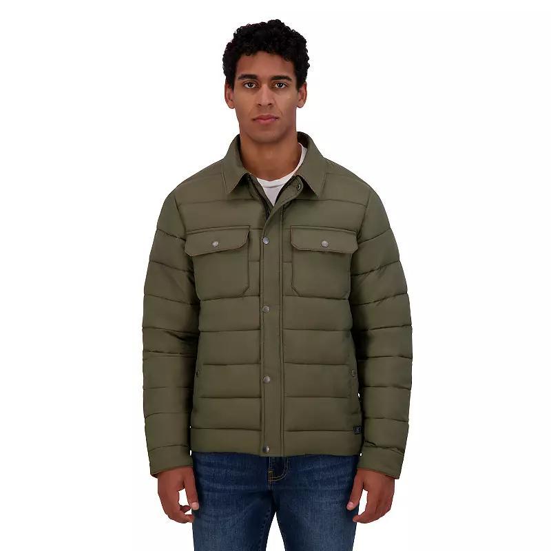 Mens ZeroXposur Quilted Flannel-Lined Jacket Blue Product Image