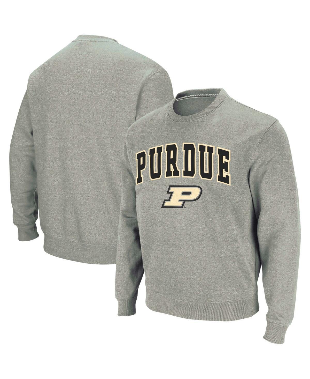 Mens Colosseum Purdue Boilermakers Arch & Logo Crew Neck Sweatshirt Product Image