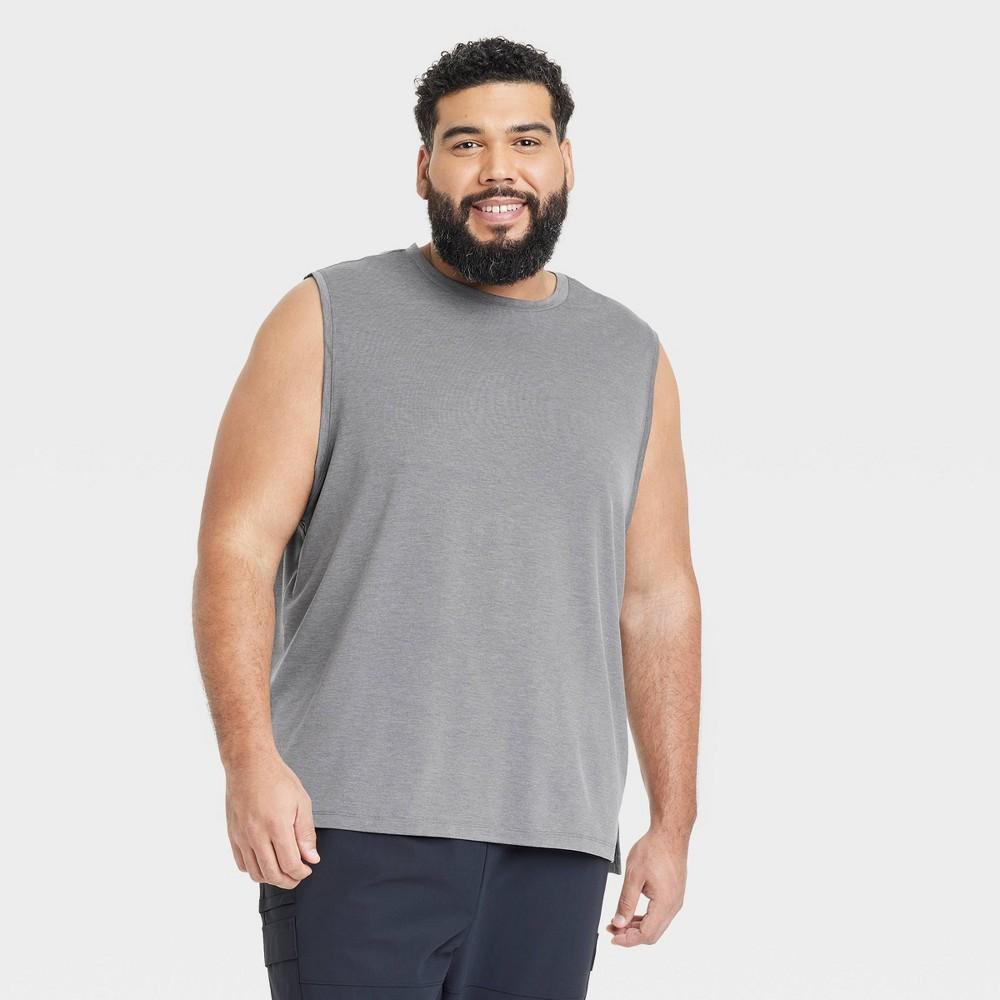 Mens Big Sleeveless Performance T-Shirt - All In Motion Dark 2XL Product Image