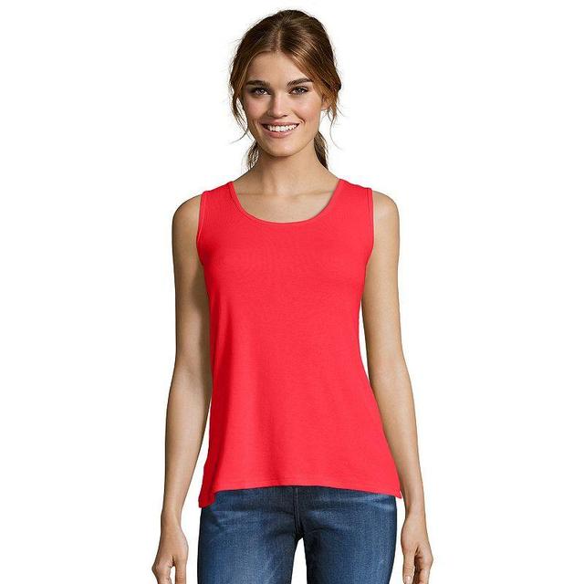 Womens Hanes Mini-Ribbed Tank Top Product Image