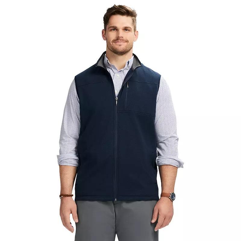 Big & Tall IZOD Fleece Sweater Vest, Mens Blue Blzr Product Image