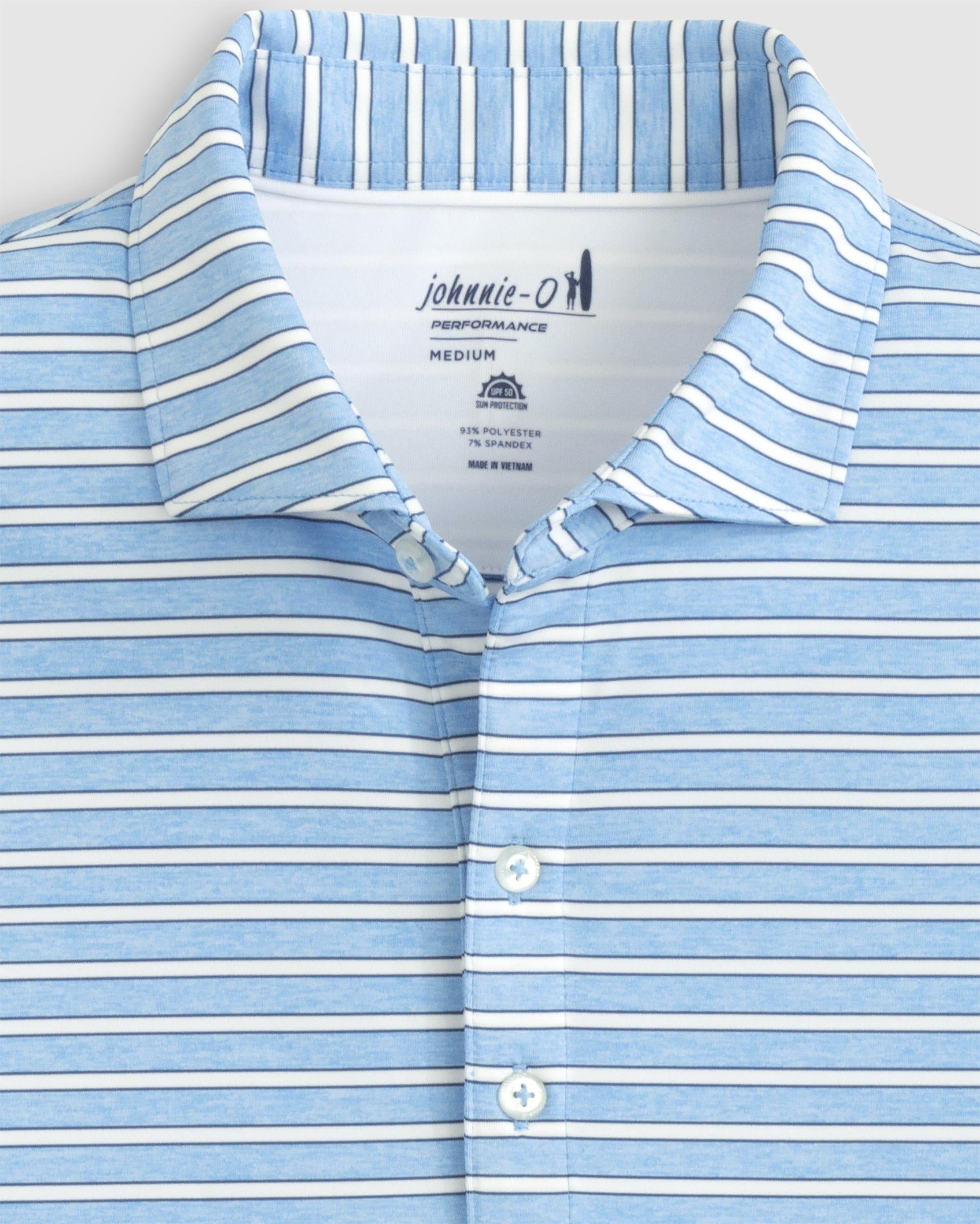 johnnie-O Thorton Striped Jersey Performance Polo Product Image