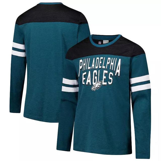 Mens G-III Sports by Carl Banks Midnight /Black Philadelphia Eagles Adaptive Hail Mary Long Sleeve T-Shirt Product Image