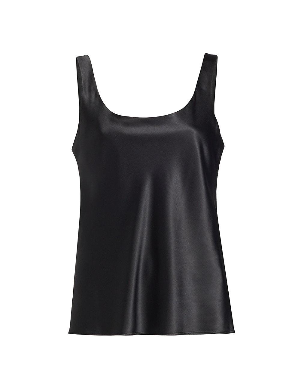 Womens Glamour Stretch Satin Tank Product Image