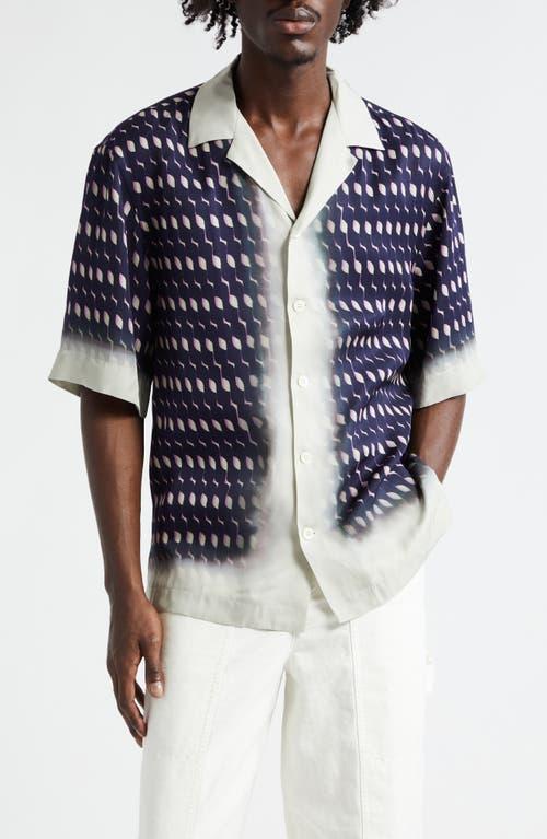 Mens Cassi Patterned Camp Shirt Product Image