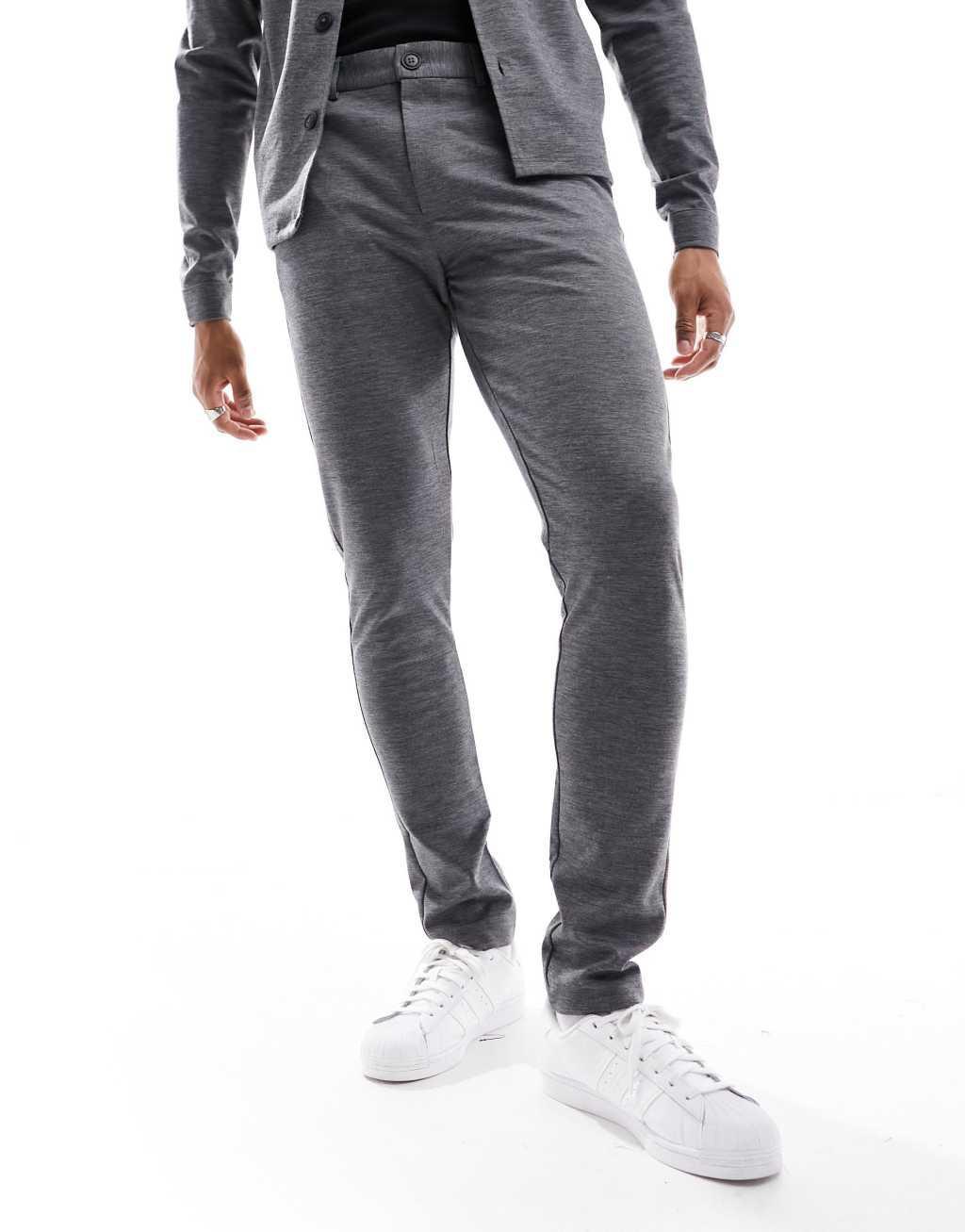 Jack & Jones Premium slim fit jersey suit pants Product Image