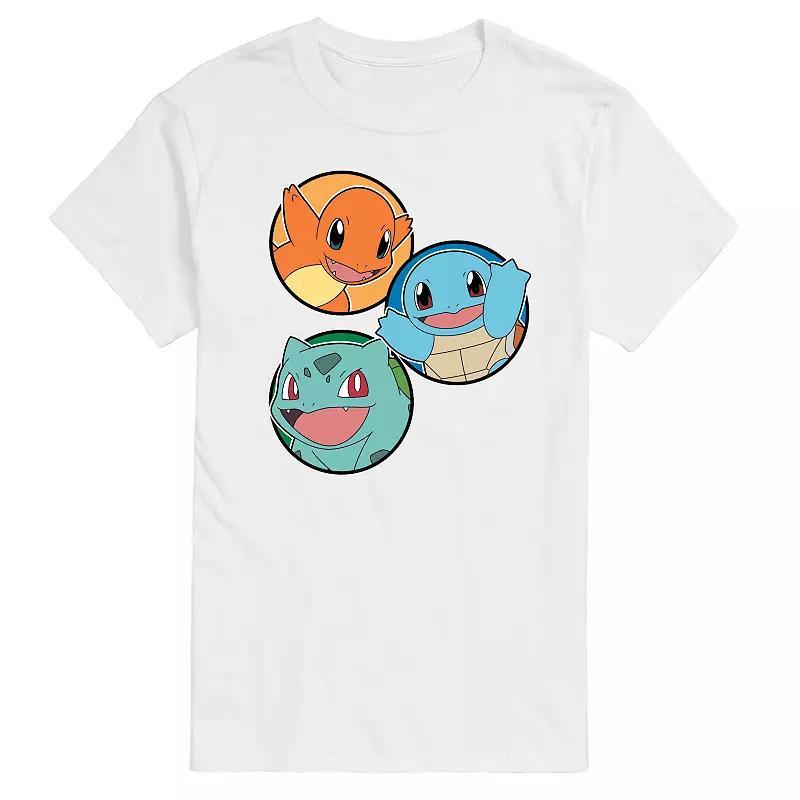 Mens Pokemon Squirtle Bulbasaur Charmander Graphic Tee Product Image