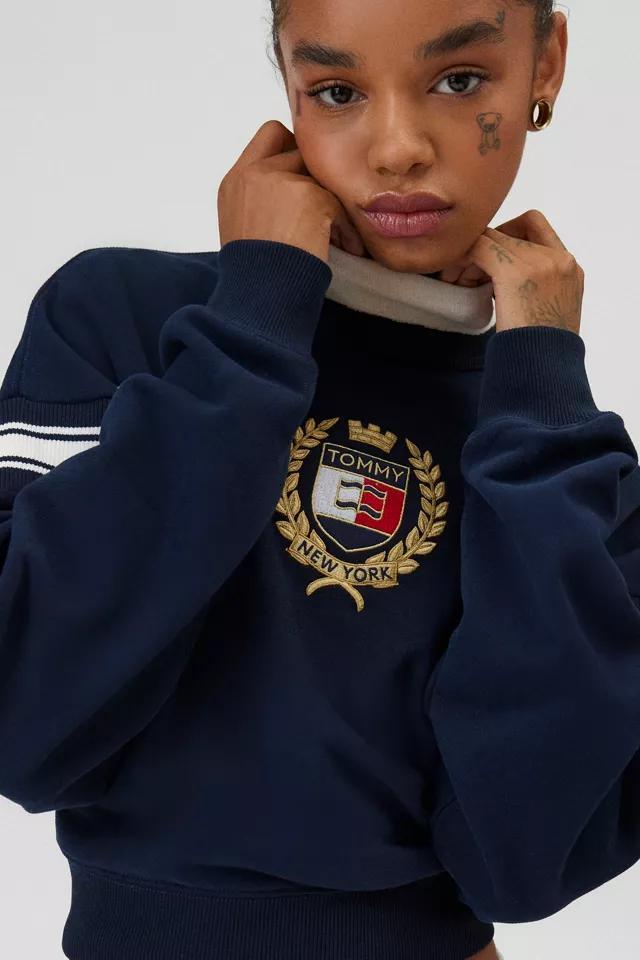 Tommy Jeans New York Crest Boxy Crewneck Pullover Product Image