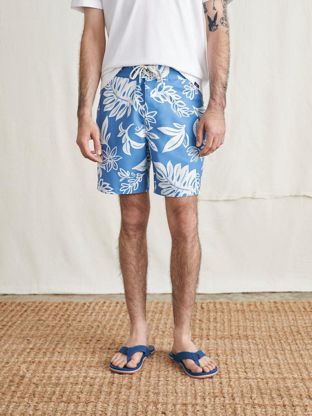 Surfrider Sunwashed Boardshort - Sky Floral Product Image