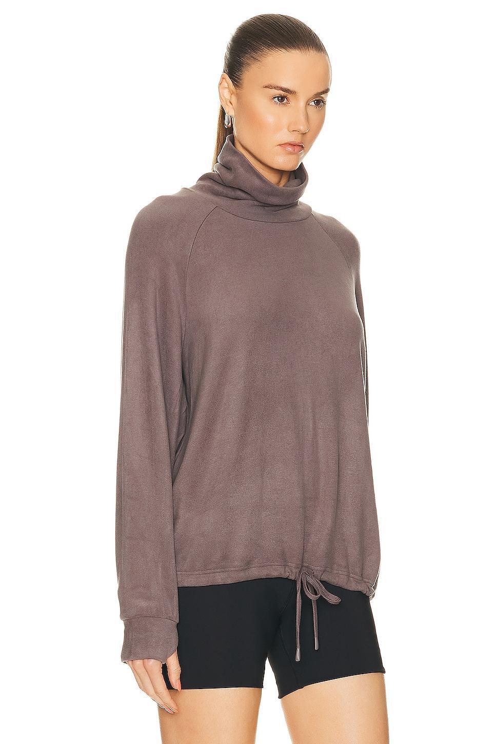 Varley Portland High Neck Midlayer (Crystal Grey) Women's Clothing Product Image