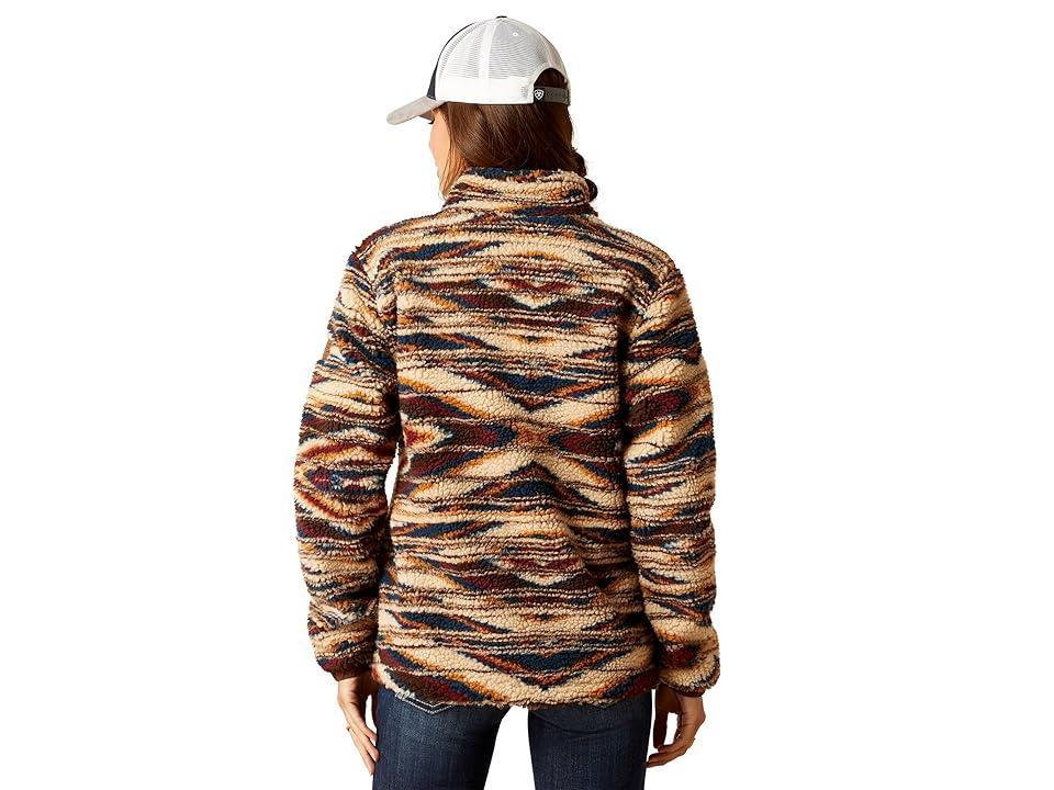 Ariat Chimayo Fleece Jacket (Sunset Saltillo Jacquard) Women's Clothing Product Image