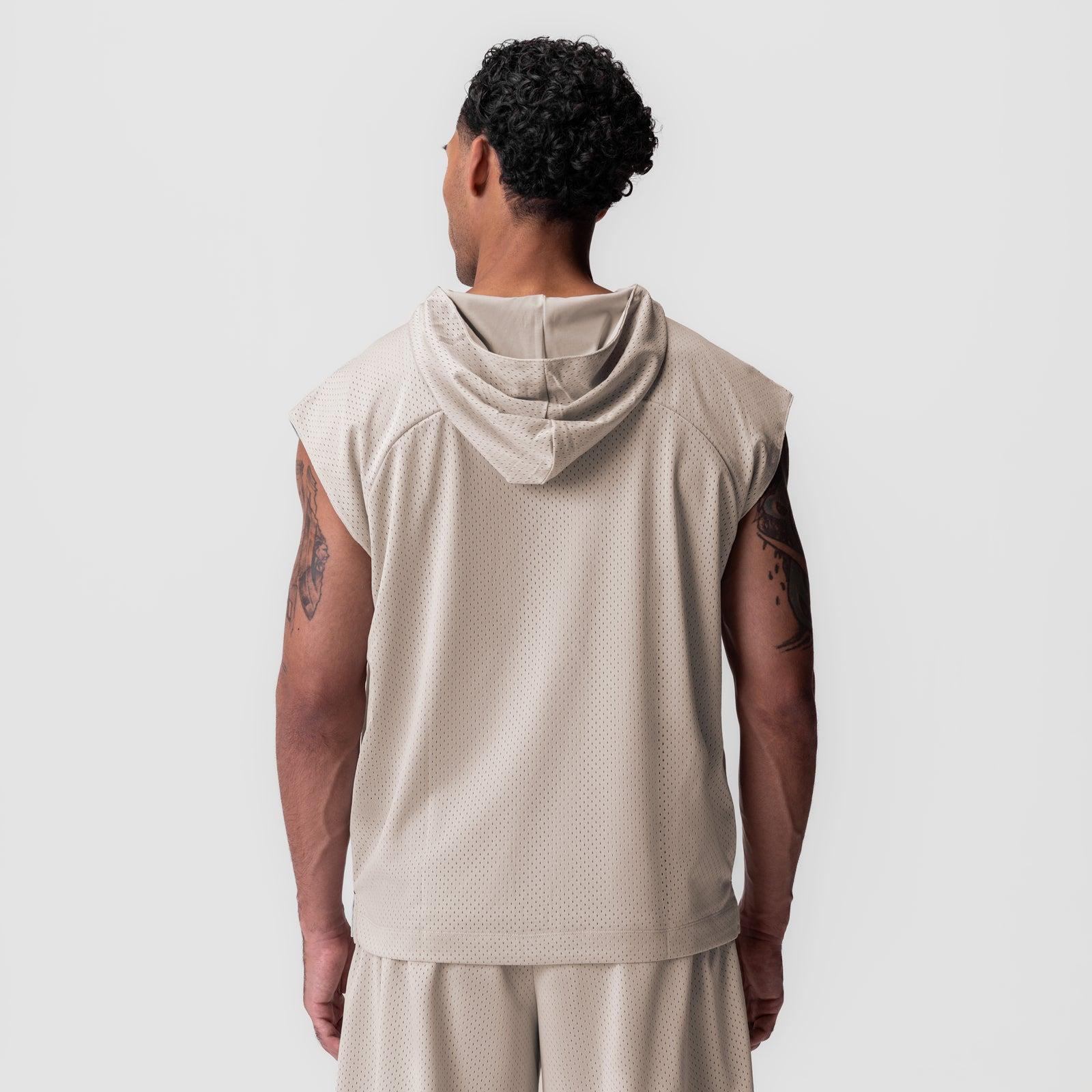 0983. Reversible 2-in-1 Cutoff Hoodie - Chai Product Image