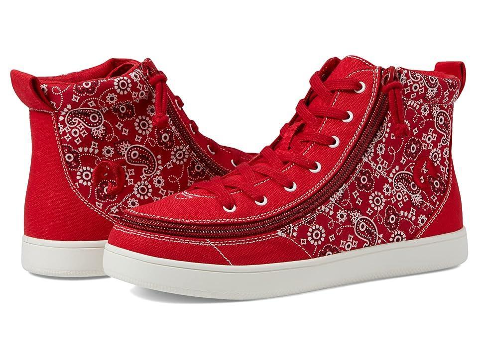 BILLY Footwear BILLY Sneaker Classic High (Red Paisley) Women's Shoes Product Image