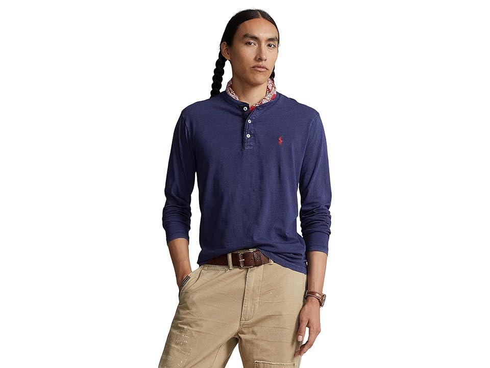 Polo Ralph Lauren Slub Jersey Henley Shirt Men's Clothing Product Image