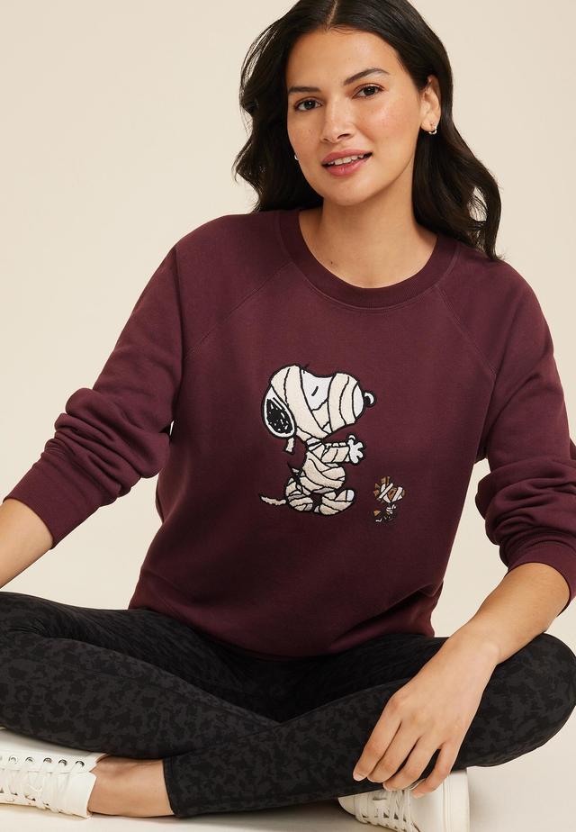 Snoopy Halloween Mummy Relaxed Fit Sweatshirt Product Image