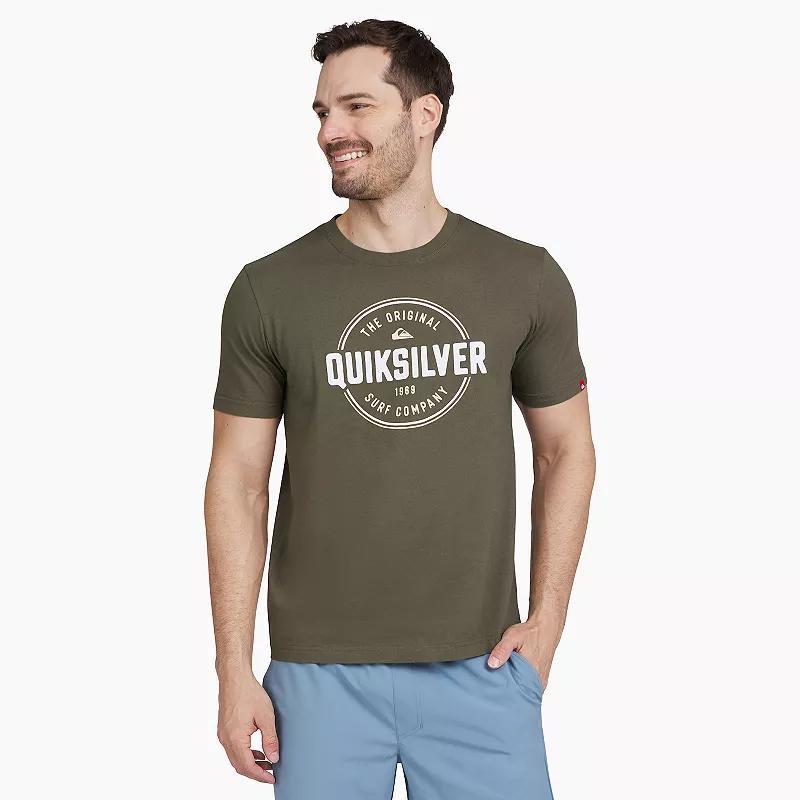 Mens Quiksilver Graphic Tee Blue Blazer Product Image