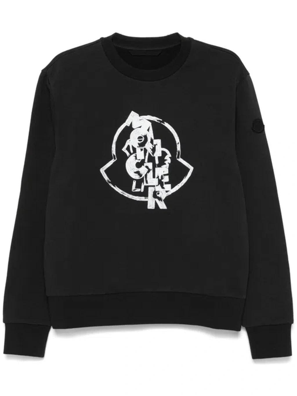 Black Logo-print Sweatshirt Product Image