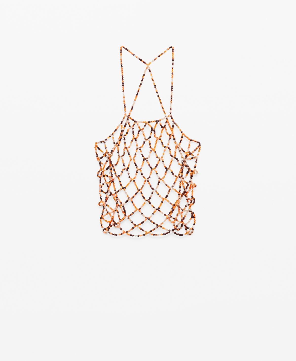 MANGO - Beaded top - One size - Women Product Image