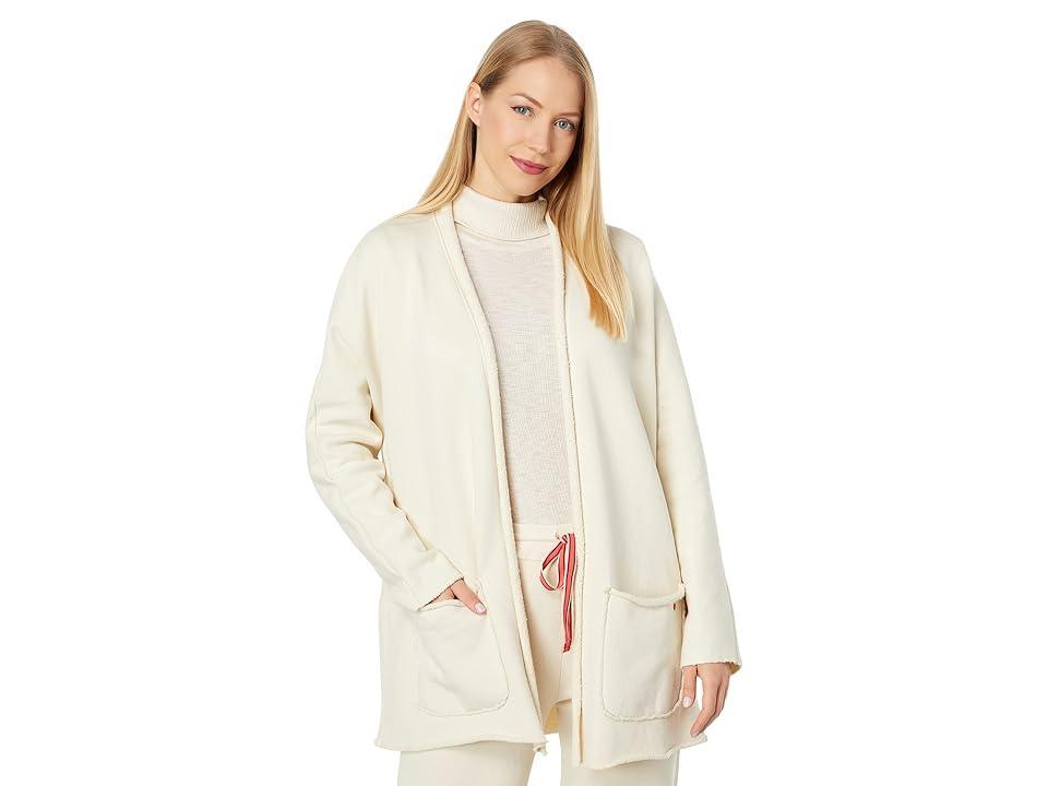 SUNDRY Patch Pocket Cardigan (Eggshell) Women's Clothing Product Image