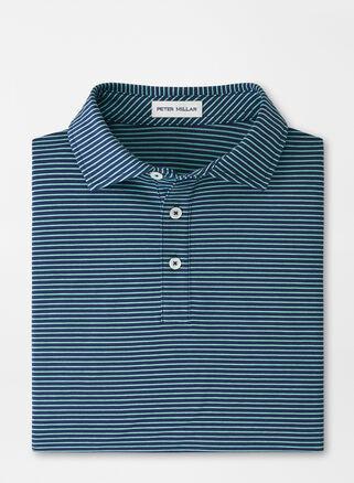 Peter Millar Mens Pilot Mill Halifax Stripe Short-Sleeve Polo | Color: Navy | Size: S Product Image