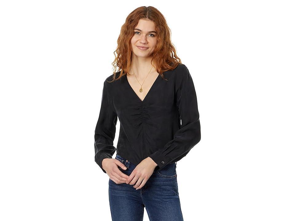 Madewell Brushed Ruched-Front Top (True ) Women's Blouse Product Image