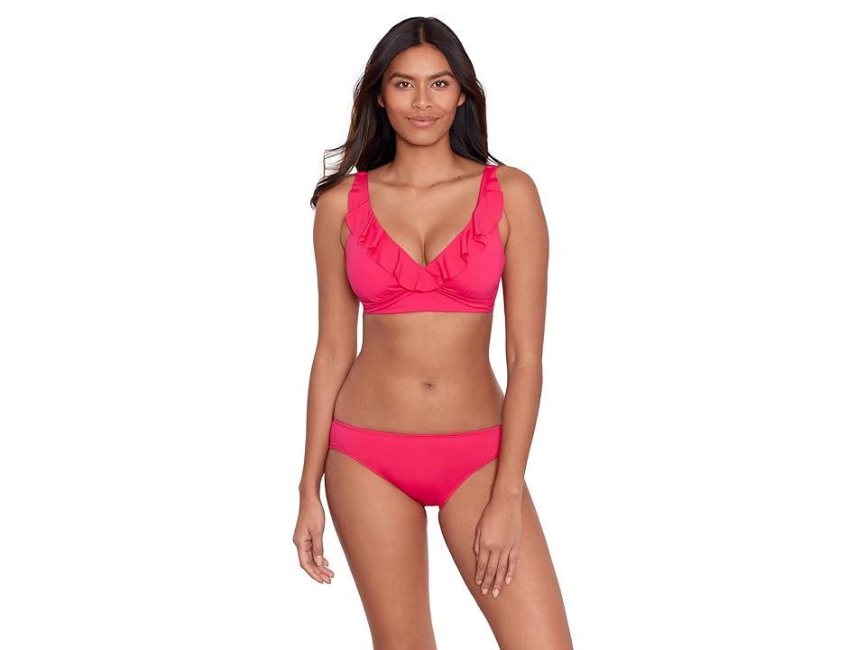 Lauren Ralph Lauren Beach Club Solids Ruffle Underwire Bikini Top Women's Swimwear Product Image