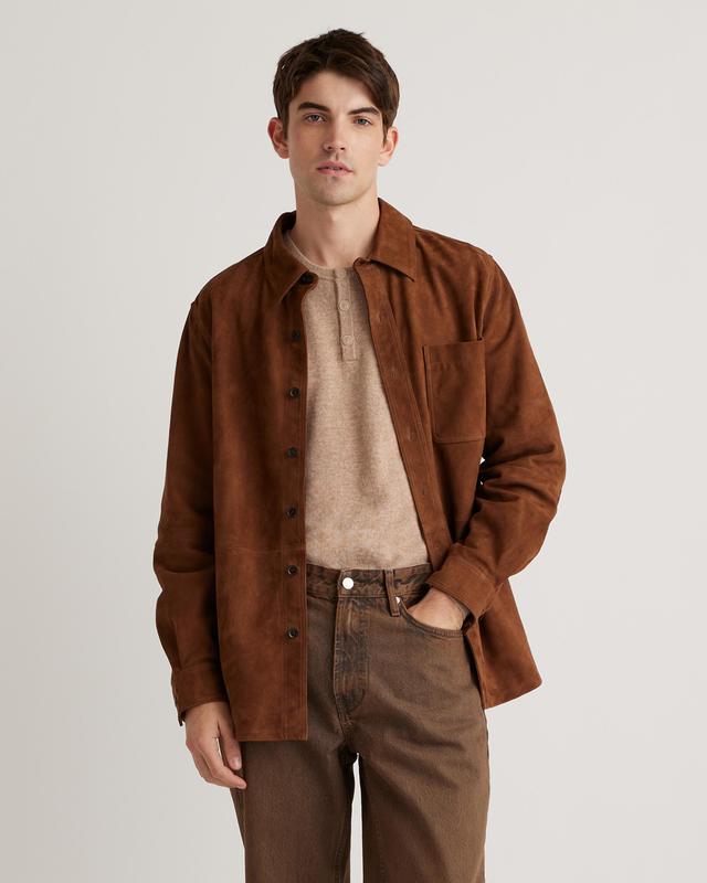 100% Suede Overshirt Product Image